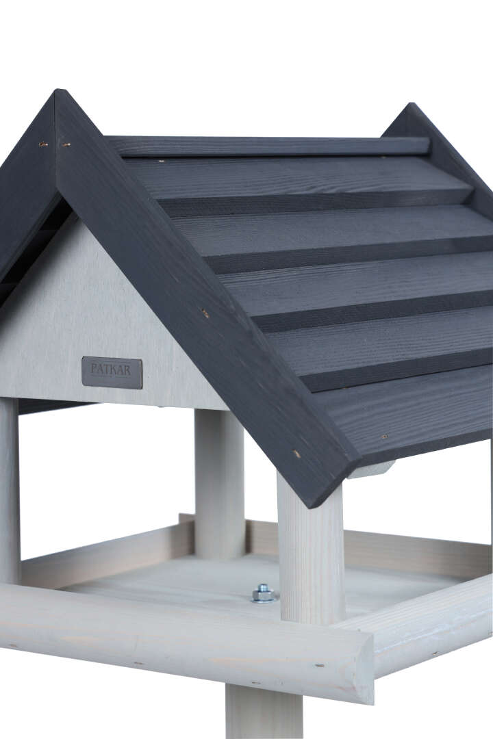 PATKAR Vogelhaus Giebeldach mit Ständer